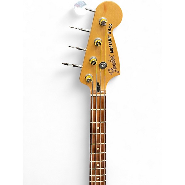 Used Fender Mustang Bass Natural Electric Bass Guitar