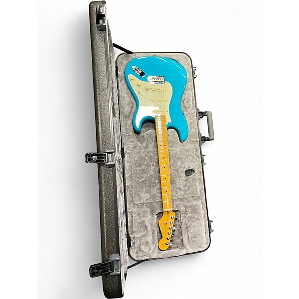 Used Fender American Professional II Stratocaster MIAMI BLUE Solid Body Electric Guitar