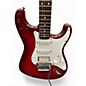 Used Fender "Squier Series" Floyd Rose Standard Stratocaster Trans Red Solid Body Electric Guitar