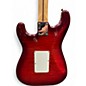 Used Fender "Squier Series" Floyd Rose Standard Stratocaster Trans Red Solid Body Electric Guitar