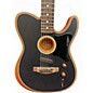 Used Fender Acoustasonic Player Telecaster Brushed Black Acoustic Electric Guitar