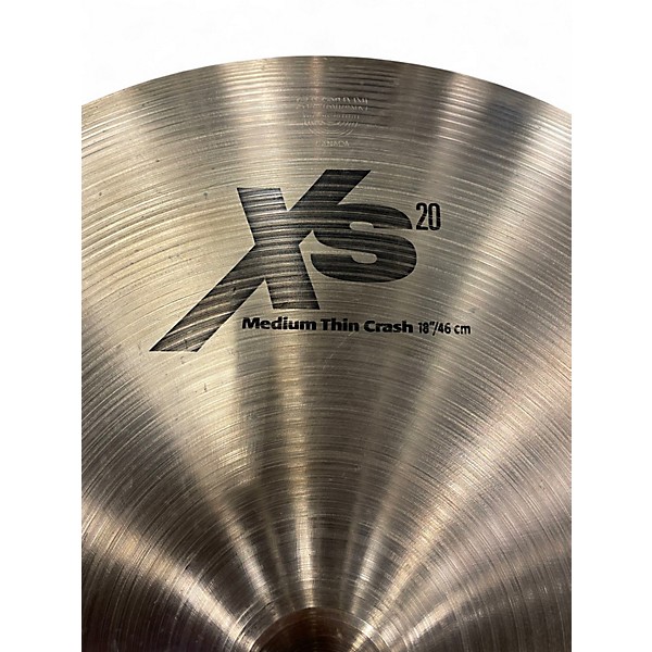 Used SABIAN 18in XS20 Medium Thin Crash Cymbal