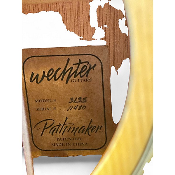 Used Wechter Guitars 3135 Natural Acoustic Electric Guitar