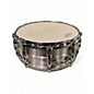 Used Yamaha 14X5.5 RAS-1455 Recording Custom 5.5x14" Aluminum Silver Drum
