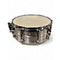 Used Yamaha 14X5.5 RAS-1455 Recording Custom 5.5x14" Aluminum Silver Drum