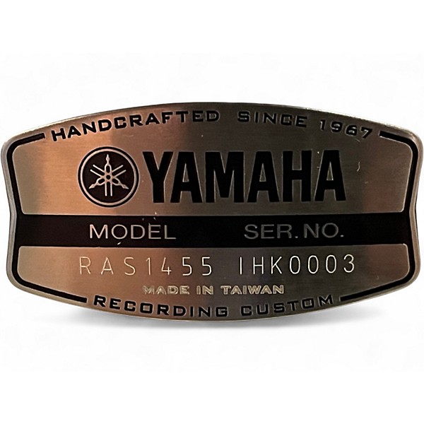 Used Yamaha 14X5.5 RAS-1455 Recording Custom 5.5x14" Aluminum Silver Drum