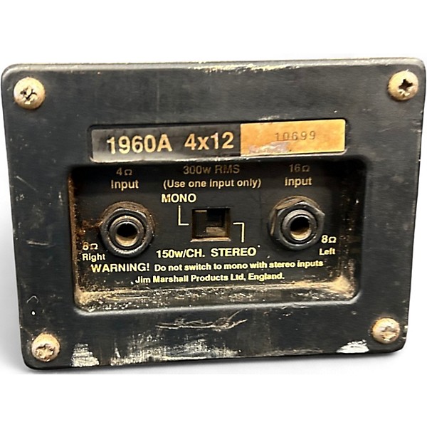 Used Marshall 1960 A 4x12 Slant Cabinet Guitar Cabinet