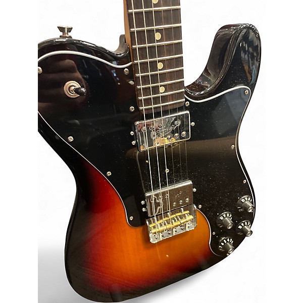 Used Fender American Professional II Telecaster Deluxe 3 Tone Sunburst Solid Body Electric Guitar