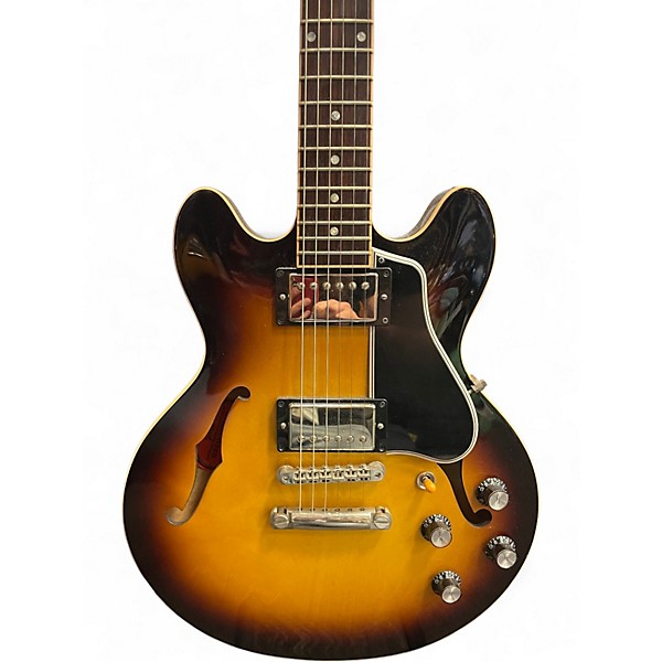 Used Gibson Cusatom Shop R5339 Tobacco Burst Hollow Body Electric Guitar