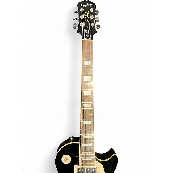 Used Epiphone Les Paul Standard Ebony Solid Body Electric Guitar