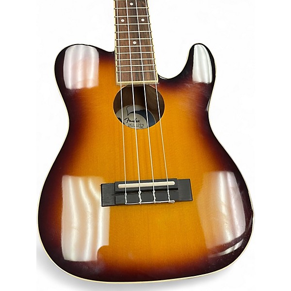 Used Fender ukulele 52 3 Color Sunburst Ukulele