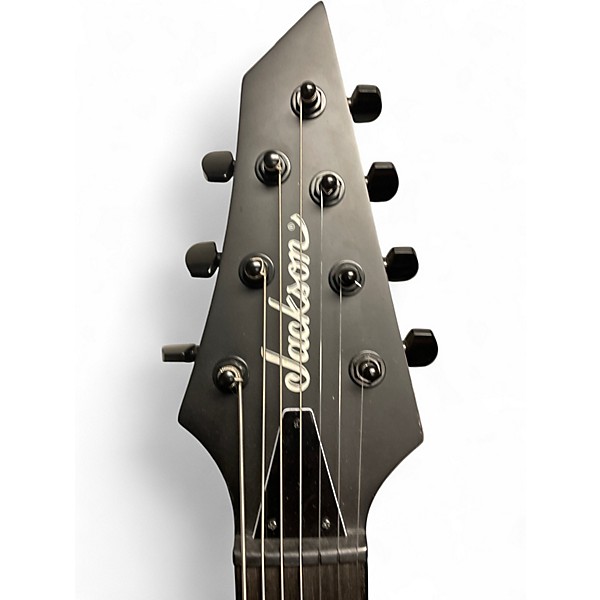 Used Jackson js22-7 king v Black Solid Body Electric Guitar