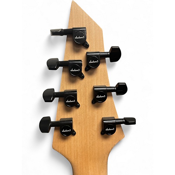 Used Jackson js22-7 king v Black Solid Body Electric Guitar