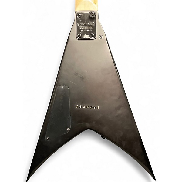 Used Jackson js22-7 king v Black Solid Body Electric Guitar