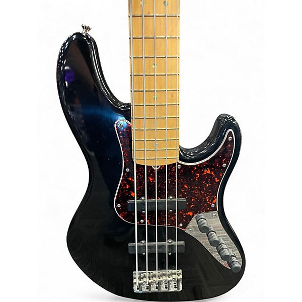 Used Fender American Deluxe Jazz Bass V Black Electric Bass Guitar