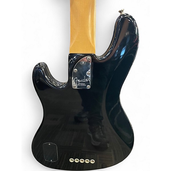 Used Fender American Deluxe Jazz Bass V Black Electric Bass Guitar