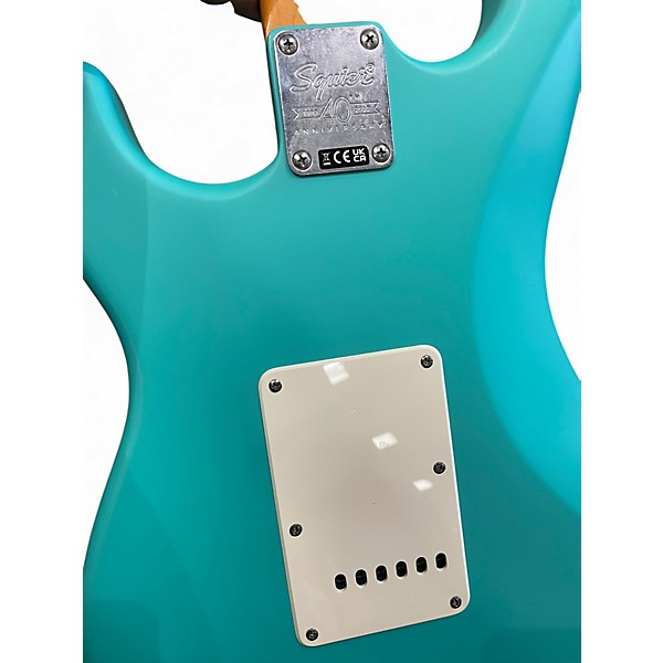 Used 2022 Squier Stratocaster 40th anniversary Seafoam Green Solid Body Electric Guitar