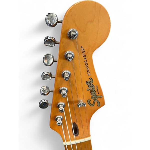 Used 2022 Squier Stratocaster 40th anniversary Seafoam Green Solid Body Electric Guitar