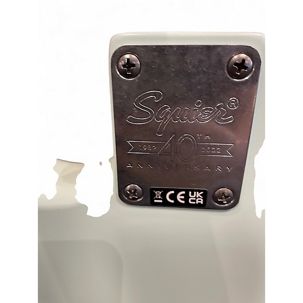 Used 2022 Squier Stratocaster 40th Anniversary Sonic Blue Solid Body Electric Guitar