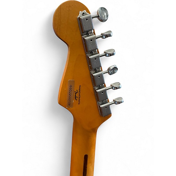 Used 2022 Squier Stratocaster 40th Anniversary Sonic Blue Solid Body Electric Guitar