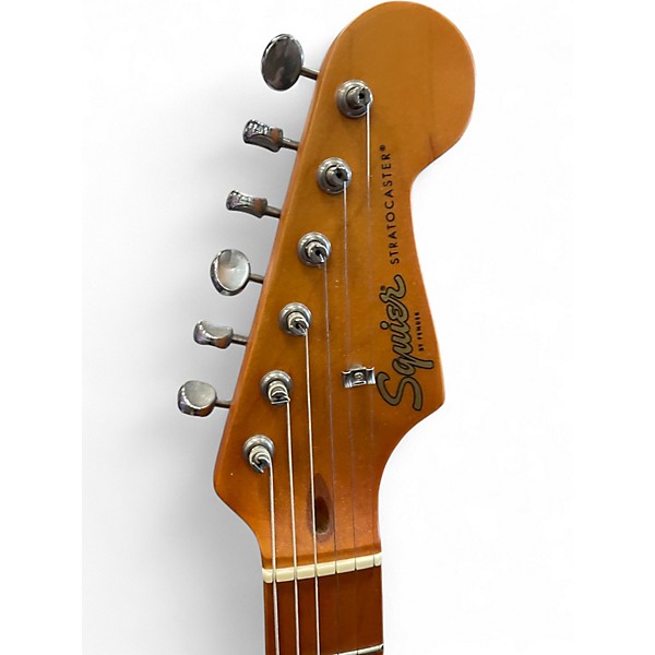 Used 2022 Squier Stratocaster 40th Anniversary Sonic Blue Solid Body Electric Guitar