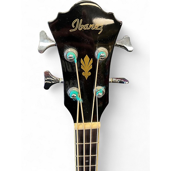 Used Ibanez AEB5E Black Acoustic Bass Guitar