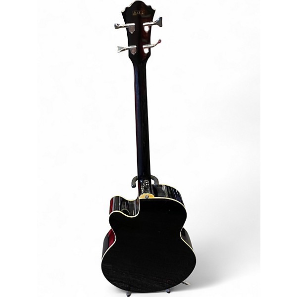 Used Ibanez AEB5E Black Acoustic Bass Guitar