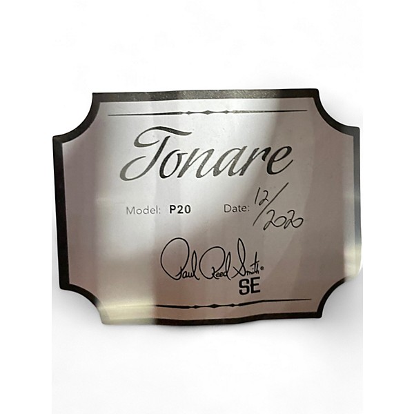 Used PRS P20 SE Black and White Acoustic Electric Guitar