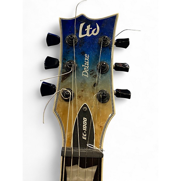 Used ESP EC1000 Deluxe BLUE NATURAL FADE Solid Body Electric Guitar