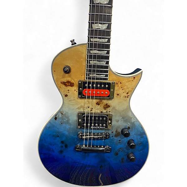 Used ESP EC1000 Deluxe BLUE NATURAL FADE Solid Body Electric Guitar