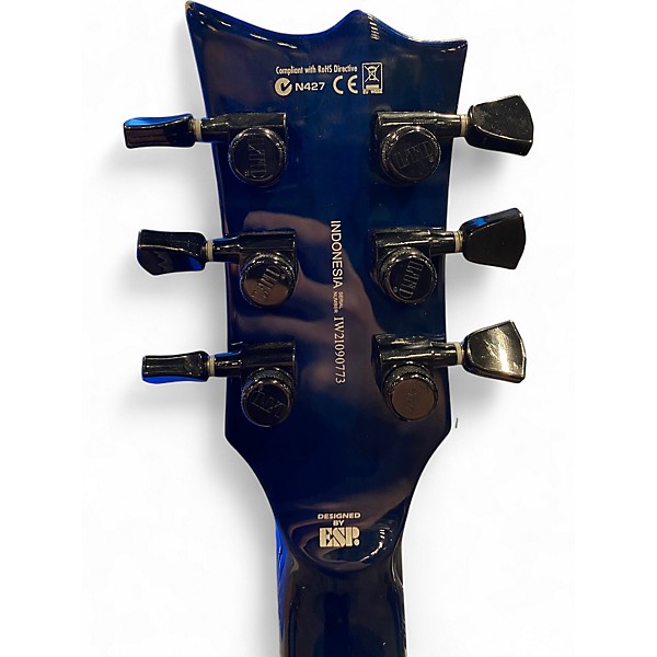 Used ESP EC1000 Deluxe BLUE NATURAL FADE Solid Body Electric Guitar