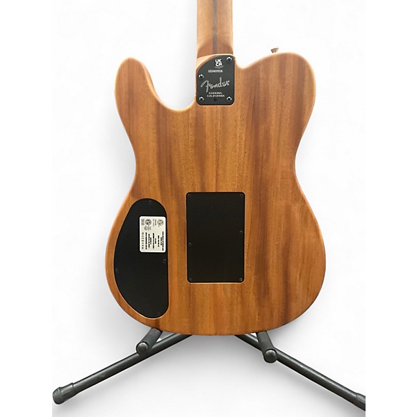 Used Fender American Acoustasonic Telecaster sunburst Acoustic Electric Guitar