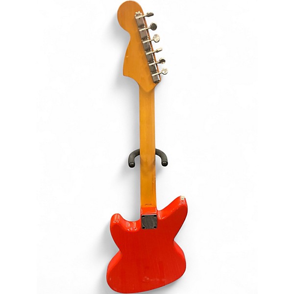 Used 1996 Fender Jagstang Fiesta Red Solid Body Electric Guitar