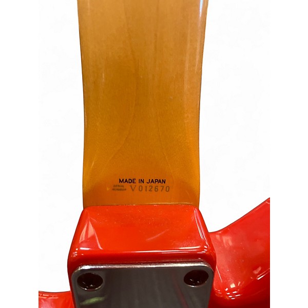 Used 1996 Fender Jagstang Fiesta Red Solid Body Electric Guitar