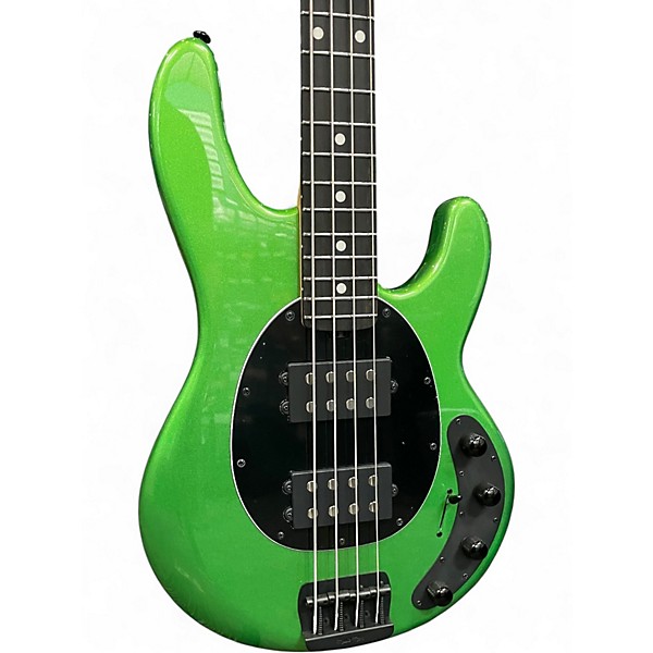Used Ernie Ball Music Man StingRay Special HH Kiwi Green Electric Bass Guitar