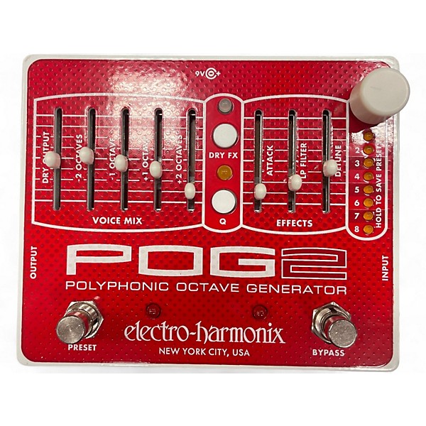 Used Electro-Harmonix Pog2 Polyphonic Octave Generator Effect Pedal