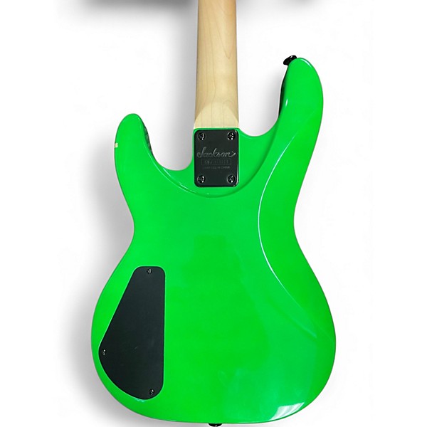 Used Jackson JS1X Minion Neon Green Electric Bass Guitar