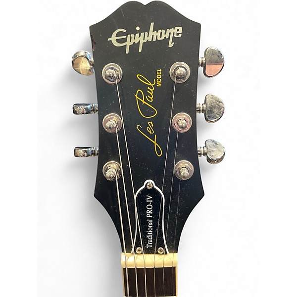 Used Epiphone Les Paul Traditional Pro IV Blue Solid Body Electric Guitar