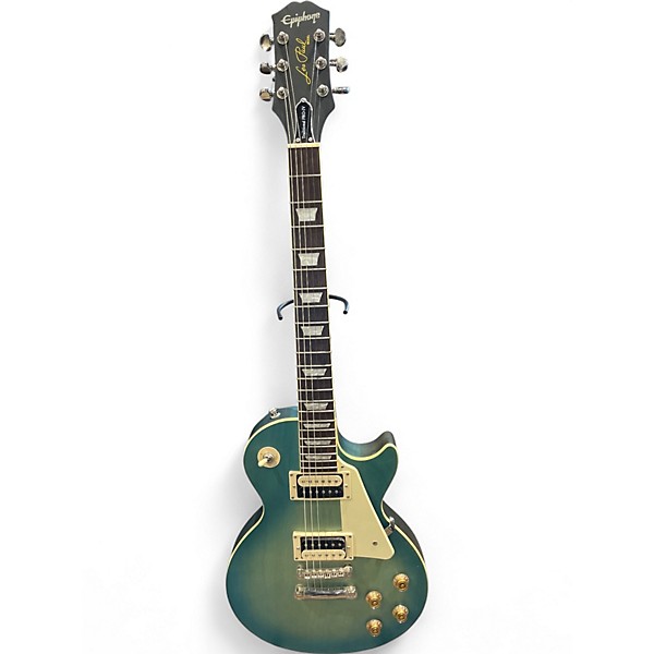 Used Epiphone Les Paul Traditional Pro IV Blue Solid Body Electric Guitar