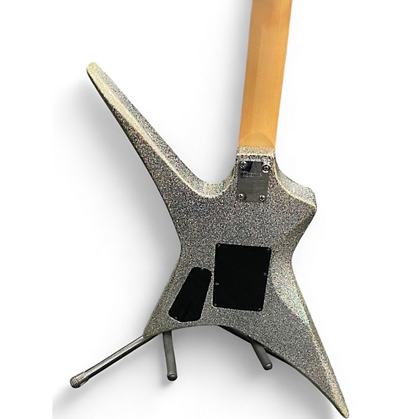 Used Kramer LIZZY HALE VOYAGER BLACK DIAMOND HOLOGRAPHIC SPARKLE Solid Body Electric Guitar