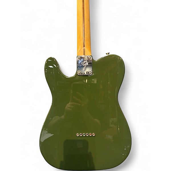 Used Fender Limited Edition Player Telecaster Olive Green Solid Body Electric Guitar