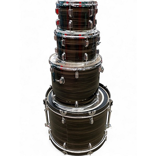 Used Mapex 4 Piece COMET YELLOW GRAIN Drum Kit