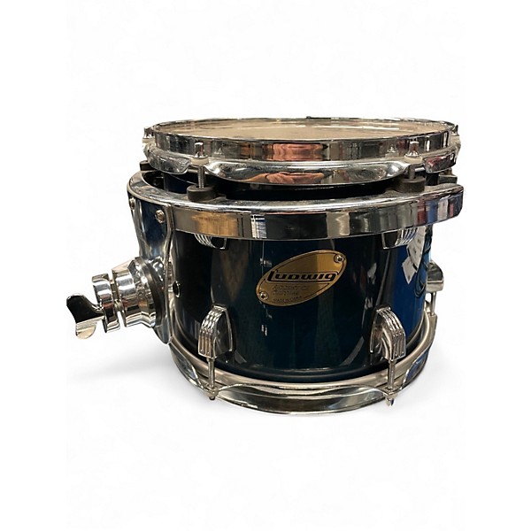 Used Ludwig 5 Piece Accent CS Custom Blue Drum Kit