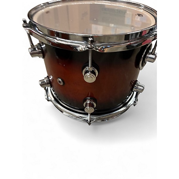 Used DW 10in Design Series Tom Tobacco Burst Drum