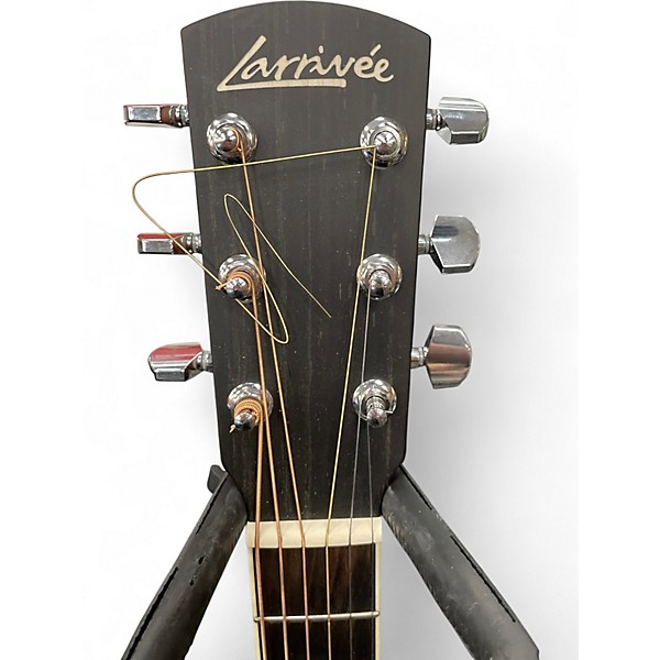 Used Larrivee DV03E Natural Acoustic Electric Guitar
