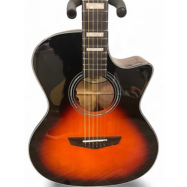 Used D'Angelico DAPCSG200VSBCP 2 Tone Sunburst Acoustic Electric Guitar