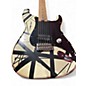 Used EVH Striped Series Frankie Black and White Solid Body Electric Guitar thumbnail