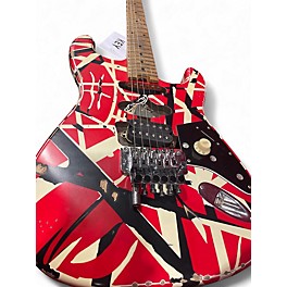 Used EVH Striped Series Frankie FRANKENSTRAT Solid Body Electric Guitar