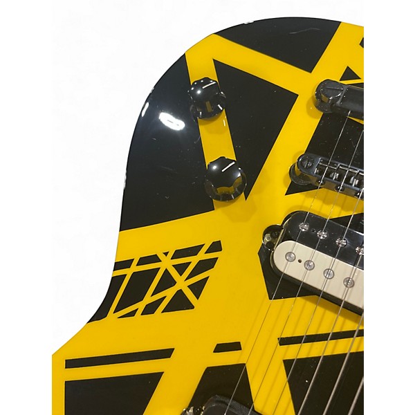 Used EVH Wolfgang Special Black and Yellow Solid Body Electric Guitar