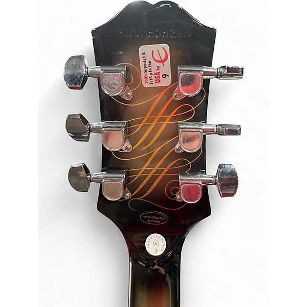 Used Epiphone ADAM JONES LES PAUL BLACK AND GREEN Solid Body Electric Guitar